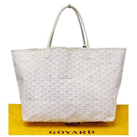 goyard saint louis tote white|reversible goyard tote bag.